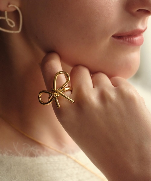 ANOH（アノー）の「リボンリング（リング・レディース・シルバー/ゴールド・FREE）」の5枚目の写真