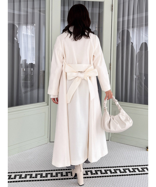 セール】ダブルボタンウエストリボンコート（その他アウター）｜MIIA