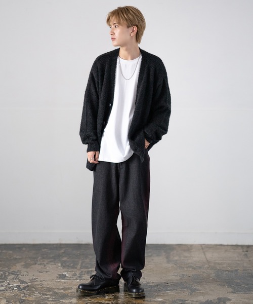 improves（インプローブス）の「フェザーヤーン ニット カーディガン（カーディガン/ボレロ・メンズ・グレー/ブラック/ベージュ/ホワイト/レッド・MEDIUM/LARGE）」の11枚目の写真