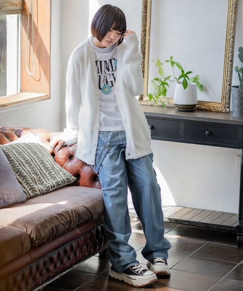 improves（インプローブス）の「フェザーヤーン ニット カーディガン（カーディガン/ボレロ・メンズ・グレー/ブラック/ベージュ/ホワイト/レッド・MEDIUM/LARGE）」の8枚目の写真