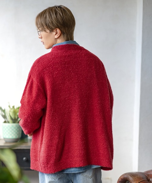 improves（インプローブス）の「フェザーヤーン ニット カーディガン（カーディガン/ボレロ・メンズ・グレー/ブラック/ベージュ/ホワイト/レッド・MEDIUM/LARGE）」の17枚目の写真