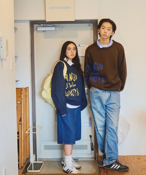 common gull products.(コモンガルプロダクツ)の「曖昧な季節へ送る余白のニット(ニット/セーター・レディース・ベージュ系/ネイビー/スミクロ/ブラウン系/レッド系/杢グレー・MEDIUM/LARGE)」の7枚目の写真