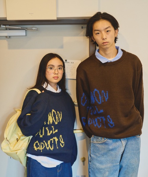 common gull products.(コモンガルプロダクツ)の「曖昧な季節へ送る余白のニット(ニット/セーター・レディース・ベージュ系/ネイビー/スミクロ/ブラウン系/レッド系/杢グレー・MEDIUM/LARGE)」の8枚目の写真