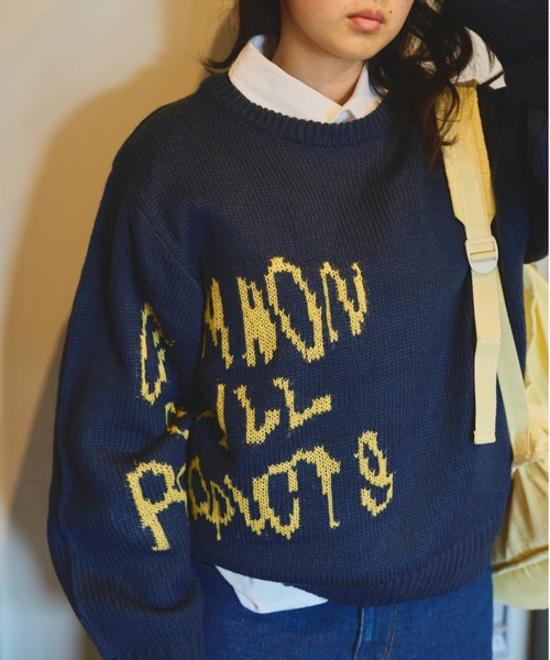 common gull products.(コモンガルプロダクツ)の「曖昧な季節へ送る余白のニット(ニット/セーター・レディース・ベージュ系/ネイビー/スミクロ/ブラウン系/レッド系/杢グレー・MEDIUM/LARGE)」の14枚目の写真