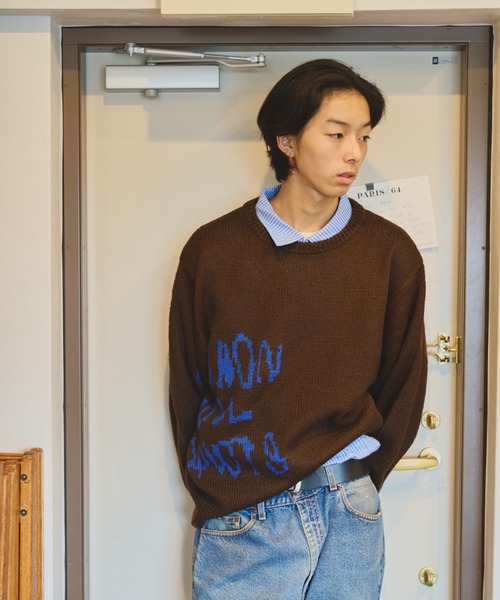 common gull products.(コモンガルプロダクツ)の「曖昧な季節へ送る余白のニット(ニット/セーター・レディース・ベージュ系/ネイビー/スミクロ/ブラウン系/レッド系/杢グレー・MEDIUM/LARGE)」の17枚目の写真