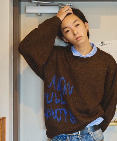 common gull products.(コモンガルプロダクツ)の「曖昧な季節へ送る余白のニット(ニット/セーター・レディース・ベージュ系/ネイビー/スミクロ/ブラウン系/レッド系/杢グレー・MEDIUM/LARGE)」の19枚目の写真
