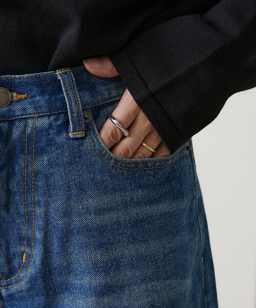 Omekashi(オメカシ)の「デニムハーフパンツ(デニムパンツ・レディース・インディゴブルー・36/38)」の17枚目の写真