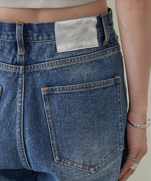 Omekashi(オメカシ)の「デニムハーフパンツ(デニムパンツ・レディース・インディゴブルー・36/38)」の19枚目の写真