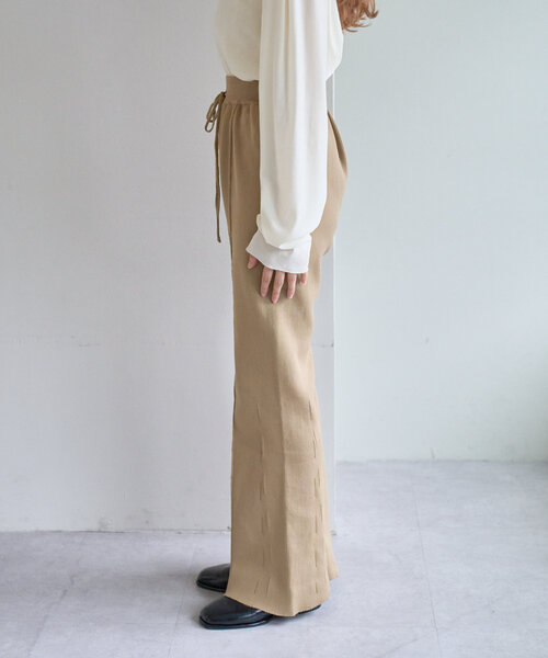 Kastane（カスタネ）の「リブニットフレアパンツ（その他パンツ）」 - WEAR