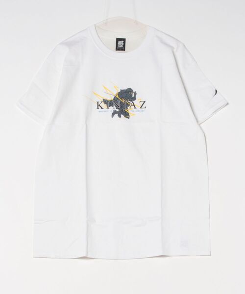 ARCHIVER(アーカイバ)の「【KINJAZ】Graphic T(Tシャツ/カットソー・メンズ・ホワイト/ネイビー・LARGE/MEDIUM)」の1枚目の写真