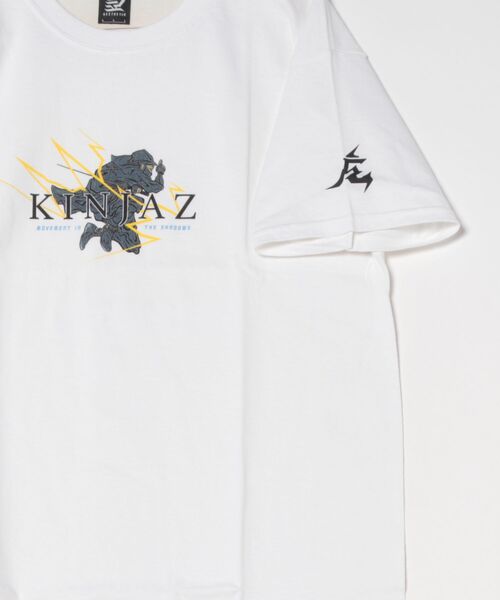 ARCHIVER(アーカイバ)の「【KINJAZ】Graphic T(Tシャツ/カットソー・メンズ・ホワイト/ネイビー・LARGE/MEDIUM)」の4枚目の写真
