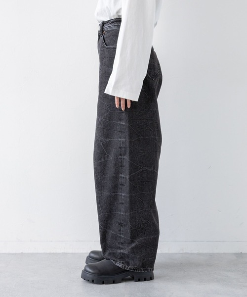 RAGEBLUE(レイジブルー)の「ワッシャー加工/バレルレッグデニム(デニムパンツ・レディース・ブラック/ブルー・SMALL/MEDIUM/LARGE)」の18枚目の写真