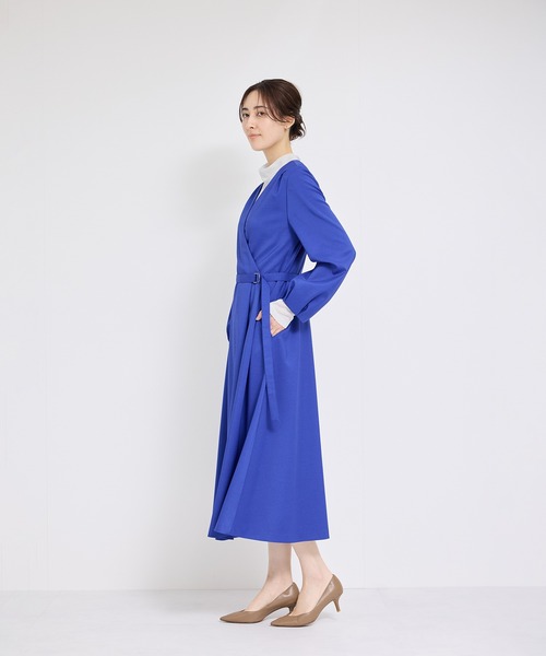 ROPE'（ロペ）の「タックフレアステッチワンピース（ワンピース・レディース・ネイビー/ブルー系その他4・38/36）」の17枚目の写真