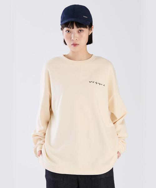 To b. by agnes b.(トゥービーバイアニエスベー)の「WEB限定 ロングスリーブプルオーバー(スウェット・レディース・ホワイト系その他・40/38)」の3枚目の写真