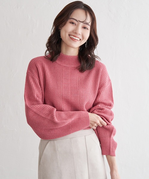 ikka（イッカ）の「ラメ畦ハイネックニットプルオーバー（ニット