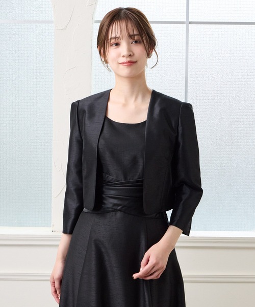 AIMER(エメ)の「ノーカラーシャンブレーシャンタンジャケット(ノーカラージャケット・レディース・ネイビー/ライトグレー/ベージュ/ブラック・MEDIUM/LARGE)」の9枚目の写真