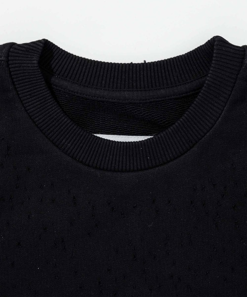 MM6 Maison Margiela（ｴﾑｴﾑｼｯｸｽ ﾒｿﾞﾝ ﾏﾙｼﾞｪﾗ）の「MM6 Maison Margiela(エムエムシックス メゾン マルジェラ)Kids & Junior ワンポイントブランドロゴ五分丈Tシャツカットソー（スウェット・キッズ・ブラック/ホワイト・14Y/16Y/12Y）」の5枚目の写真