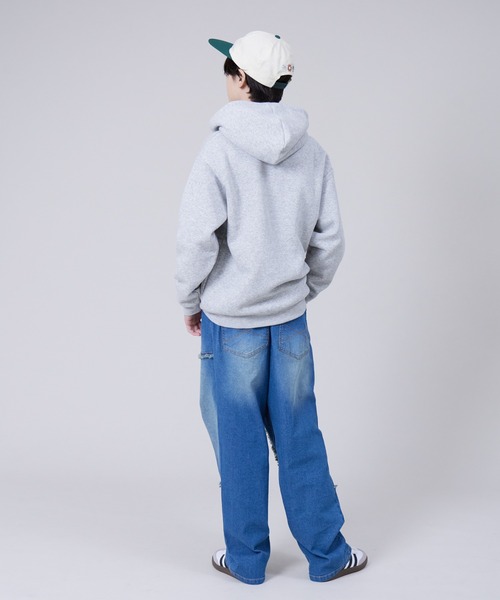 PAIRMANON STREET(ペアマノンストリート)の「【PAIRMANON STREET PLUS】【130~170サイズ】裏起毛 プリント パーカー(パーカー・キッズ・グレー/ブラック/ピンク/グリーン・160/140/130/170/150)」の18枚目の写真