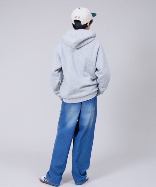 PAIRMANON STREET(ペアマノンストリート)の「【PAIRMANON STREET PLUS】【130~170サイズ】裏起毛 プリント パーカー(パーカー・キッズ・グレー/ブラック/ピンク/グリーン・160/140/130/170/150)」の19枚目の写真