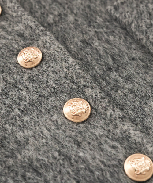 Lajour（ラジュール）の「日本製ノーカラージャケット（ダウンジャケット/コート・レディース・グレー/ベージュ/ホワイト・S/M）」の17枚目の写真