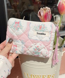 Lace Ladies（レースレディース）の「キルティング スクエア ミニ ファスナー ウォレット（ポーチ）」