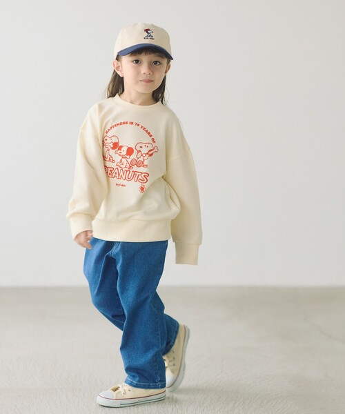 green label relaxing（グリーンレーベルリラクシング）の「ストレッチデニム ストレートパンツ / キッズ  100cm-160cm - ストレッチ -（デニムパンツ・キッズ・コバルトブルー/ブラック/ライトブルー・120cm/110cm/150cm/160cm/140cm/130cm/100cm）」の4枚目の写真