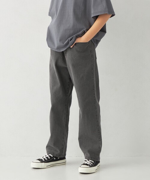 green label relaxing（グリーンレーベルリラクシング）の「ストレッチデニム ストレートパンツ / キッズ  100cm-160cm - ストレッチ -（デニムパンツ・キッズ・コバルトブルー/ブラック/ライトブルー・120cm/110cm/150cm/160cm/140cm/130cm/100cm）」の11枚目の写真