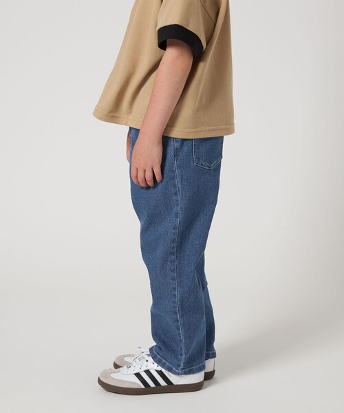 green label relaxing（グリーンレーベルリラクシング）の「ストレッチデニム ストレートパンツ / キッズ  100cm-160cm - ストレッチ -（デニムパンツ・キッズ・コバルトブルー/ブラック/ライトブルー・120cm/110cm/150cm/160cm/140cm/130cm/100cm）」の17枚目の写真