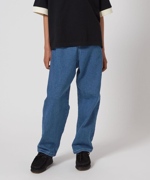 green label relaxing（グリーンレーベルリラクシング）の「ストレッチデニム ストレートパンツ / キッズ  100cm-160cm - ストレッチ -（デニムパンツ・キッズ・コバルトブルー/ブラック/ライトブルー・120cm/110cm/150cm/160cm/140cm/130cm/100cm）」の21枚目の写真