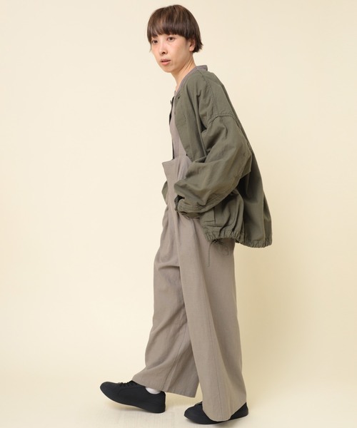 RNA-N（アールエヌエーエヌ）の「J2138 ノーカラーミリタリージャケット（ミリタリージャケット・レディース・ブラック/オリーブ/ナチュラル・FREE）」の17枚目の写真