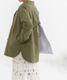 nop de nod（ノップドゥノッド）の「タイプライターリバーシブル中綿シャツジャケット（ミリタリージャケット）」