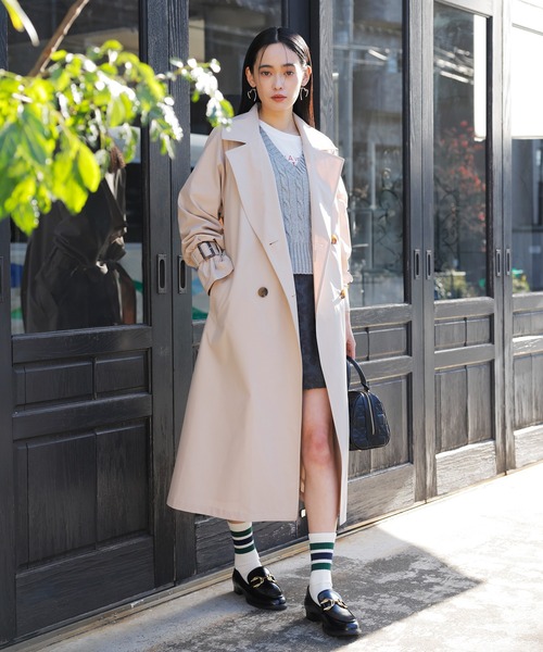 VIS(ビス)の「フラワージャガードタイトミニスカート(スカート・レディース・チャコールグレー/キナリ・S/M)」の5枚目の写真