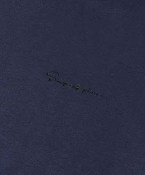 SENSE OF PLACE by URBAN RESEARCH（センスオブプレイスバイアーバンリサーチ）の「『ユニセックス』シシュウダンボールポンチロングスリーブTシャツ（Tシャツ/カットソー・メンズ・ブルー系その他/ネイビー/ホワイト/ホワイト系その他/ブラック/ライトベージュ/チャコールグレー/ブルー・MEDIUM/LARGE）」の19枚目の写真