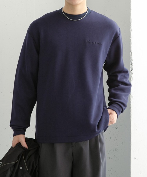 SENSE OF PLACE by URBAN RESEARCH（センスオブプレイスバイアーバンリサーチ）の「『ユニセックス』シシュウダンボールポンチロングスリーブTシャツ（Tシャツ/カットソー・メンズ・ブルー系その他/ネイビー/ホワイト/ホワイト系その他/ブラック/ライトベージュ/チャコールグレー/ブルー・MEDIUM/LARGE）」の10枚目の写真