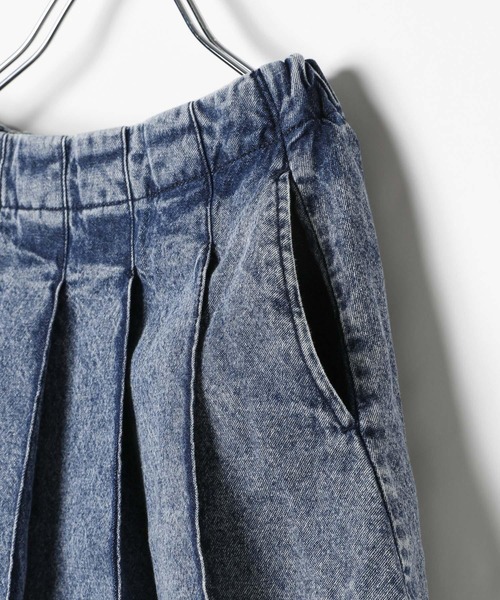 BAYFLOW（ベイフロー）の「[インナーパンツ付き♪]デニムプリーツスカート(KIDS)（スカート・キッズ・ブルー系/ブラック系・110cm/150cm/140cm/130cm/120cm）」の19枚目の写真