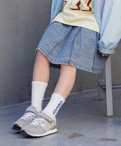 BAYFLOW（ベイフロー）の「[インナーパンツ付き♪]デニムプリーツスカート(KIDS)（スカート・キッズ・ブルー系/ブラック系・110cm/150cm/140cm/130cm/120cm）」の12枚目の写真