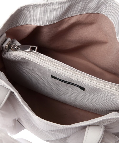 NATURAL BEAUTY BASIC(ナチュラルビューティーベーシック)の「◇フリフリハンドルトートバッグ(トートバッグ・レディース・ブラック/グレー/ベージュ/ピンク・フリ-)」の12枚目の写真