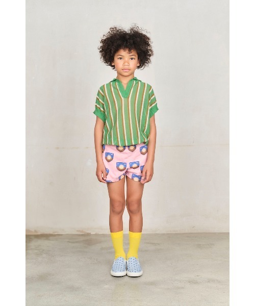 The animals observatory（ジ・アニマルズ・オブザーバトリー）の「The Animals Observatory / ロゴソックス（ソックス/靴下・キッズ・グリーン/レッド/ピンク/イエロー・14-16cm/19-21cm/22-24cm/17-19cm）」の7枚目の写真