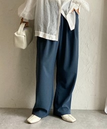 ハイウエストタックセミワイドテーパードパンツ/イージーパンツ