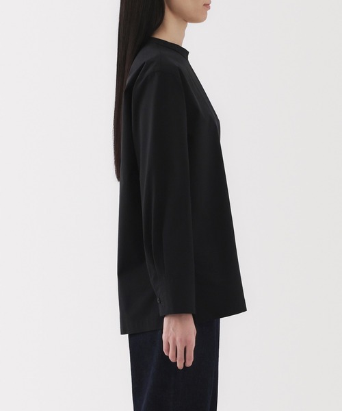 無印良品(ムジルシリョウヒン)の「婦人 乾きやすい ブロード長袖ブラウス(シャツ/ブラウス・レディース・ホワイト/ホワイト系/ブルー系/ブラック・XL/L/M/S)」の18枚目の写真