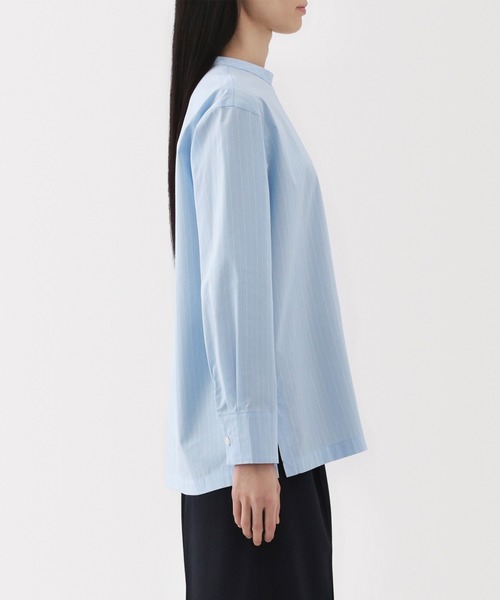 無印良品(ムジルシリョウヒン)の「婦人 乾きやすい ブロード長袖ブラウス(シャツ/ブラウス・レディース・ホワイト/ホワイト系/ブルー系/ブラック・XL/L/M/S)」の14枚目の写真