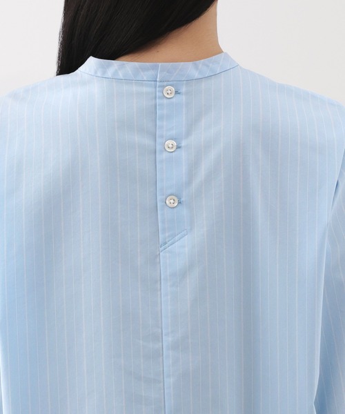 無印良品(ムジルシリョウヒン)の「婦人 乾きやすい ブロード長袖ブラウス(シャツ/ブラウス・レディース・ホワイト/ホワイト系/ブルー系/ブラック・XL/L/M/S)」の6枚目の写真
