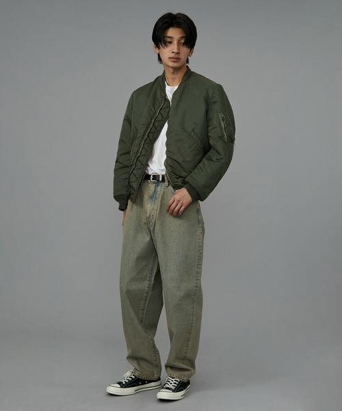 EDWIN（エドウィン）の「EDWIN エドウィン ワイドテーパード バギージーンズ デニムパンツ（デニムパンツ・メンズ・ブルー/ブラック系その他2/ライトインディゴブルー/ブラック系その他/パープル・SMALL/MEDIUM/LARGE）」の11枚目の写真