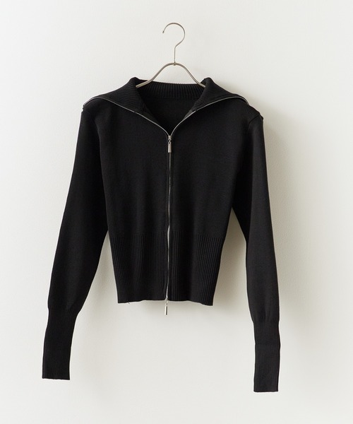 ダブルジップアップニット（ニット/セーター）｜ROOPTOKYO（ループ