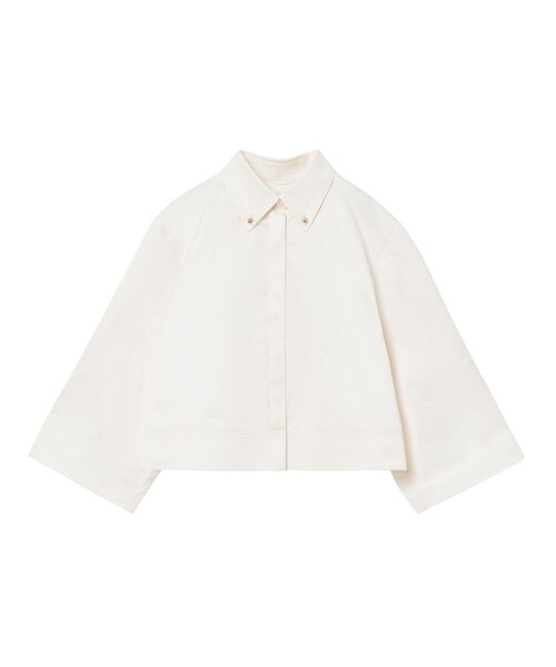 ANAYI(アナイ)の「【セットアップ対応商品】ツイルクロップドシャツ(シャツ/ブラウス・レディース・ベージュ/ネイビー/オフホワイト・36/38)」の21枚目の写真