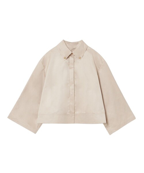 ANAYI(アナイ)の「【セットアップ対応商品】ツイルクロップドシャツ(シャツ/ブラウス・レディース・ベージュ/ネイビー/オフホワイト・36/38)」の16枚目の写真