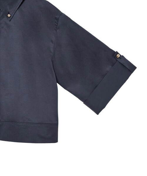 セール】【セットアップ対応商品】ツイルクロップドシャツ（シャツ