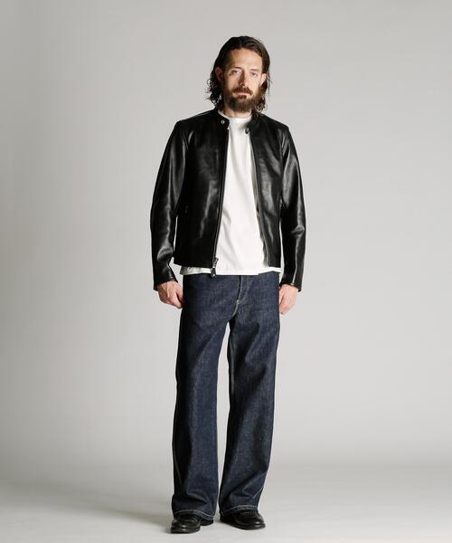 Schott(ショット)の「Schott/ショット/70’S SINGLE RIDERS JACKET/シングル ライダース(ライダースジャケット・メンズ・ブラック・S/2XL/XL/L/M)」の4枚目の写真