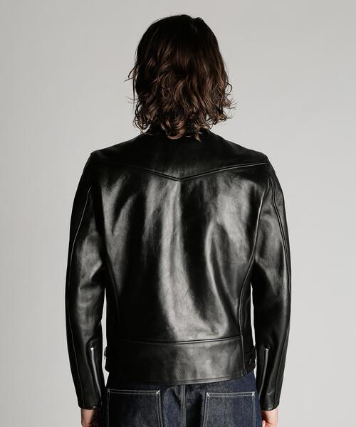 Schott(ショット)の「Schott/ショット/70’S SINGLE RIDERS JACKET/シングル ライダース(ライダースジャケット・メンズ・ブラック・S/2XL/XL/L/M)」の6枚目の写真