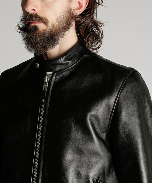 Schott(ショット)の「Schott/ショット/70’S SINGLE RIDERS JACKET/シングル ライダース(ライダースジャケット・メンズ・ブラック・S/2XL/XL/L/M)」の7枚目の写真
